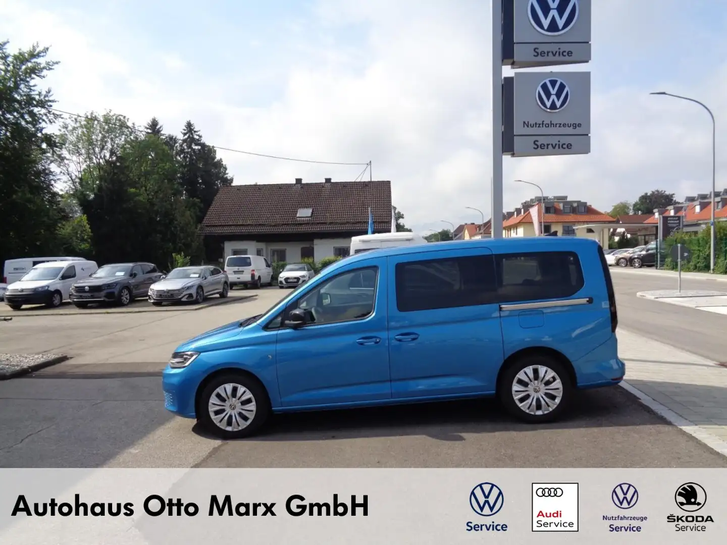 Volkswagen Caddy Maxi Life 7-Sitzer 2,0 TDI (LED,RearView,Sitzhzg.) Blau - 1