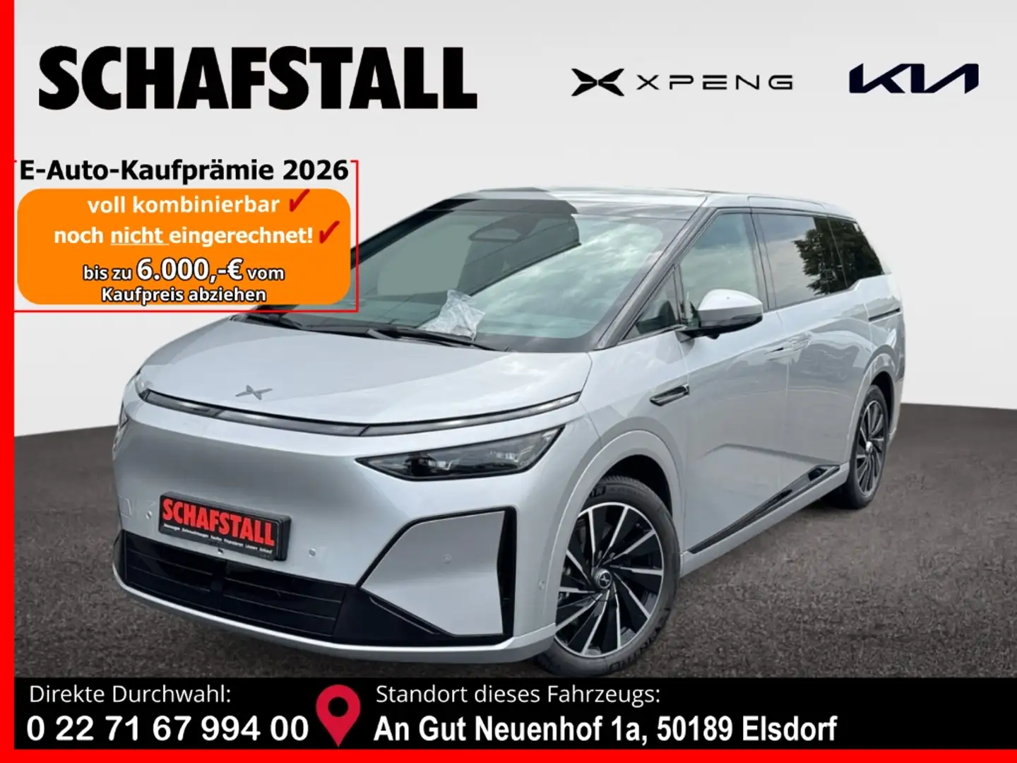 Xpeng Sonstige FWD Long Range 0,0%-Finanzierung Oktober Verfügbar Silber - 1