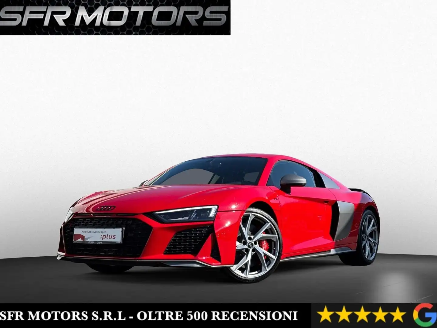 Audi R8 Coupe 5.2 V10 Perf4 620cv *CARBOCERAMICA*IVA ESP.* Czerwony - 1