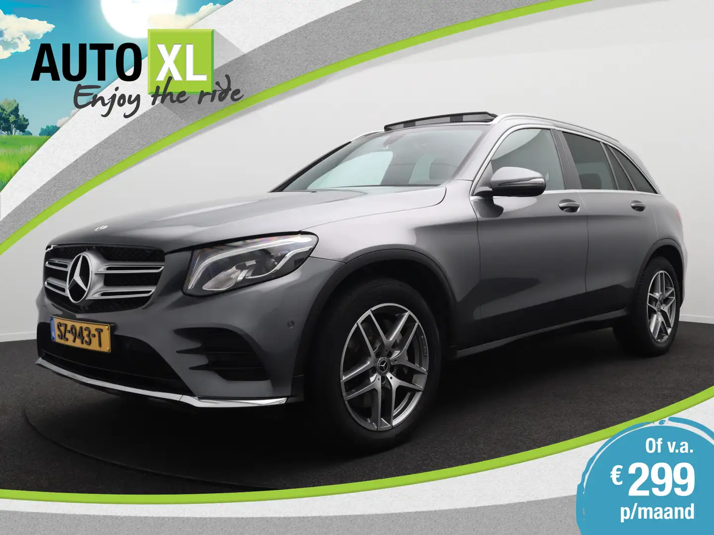 Mercedes-Benz GLC 250 250d 204 PK 4MATIC Aut. AMG Trekhaak Pano-dak Stoe Grijs - 1