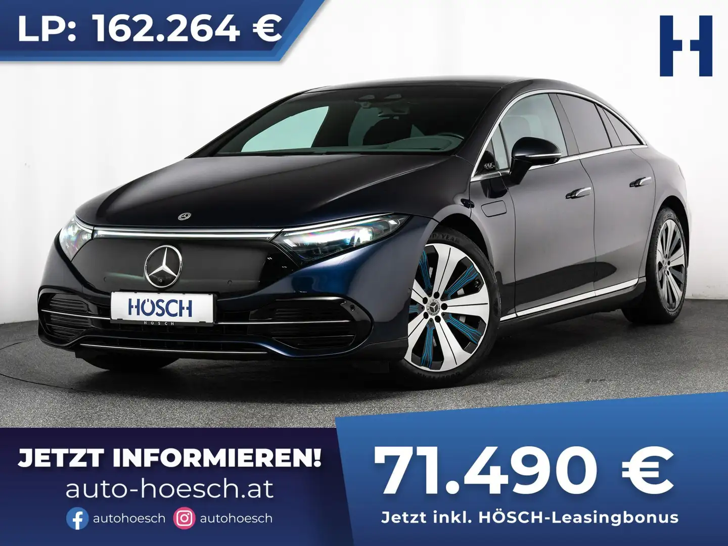 Mercedes-Benz EQS 580 4Matic Advanced+ 21er AHK TRAUMPREIS WIE NEU Blau - 1