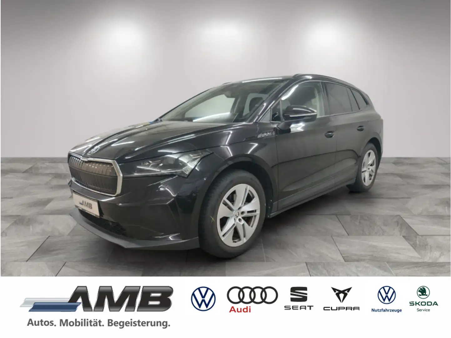 Skoda Enyaq 60 Loft/AHK/Matrix/Pano/Sitzhz/360°/Wärmep Schwarz - 1