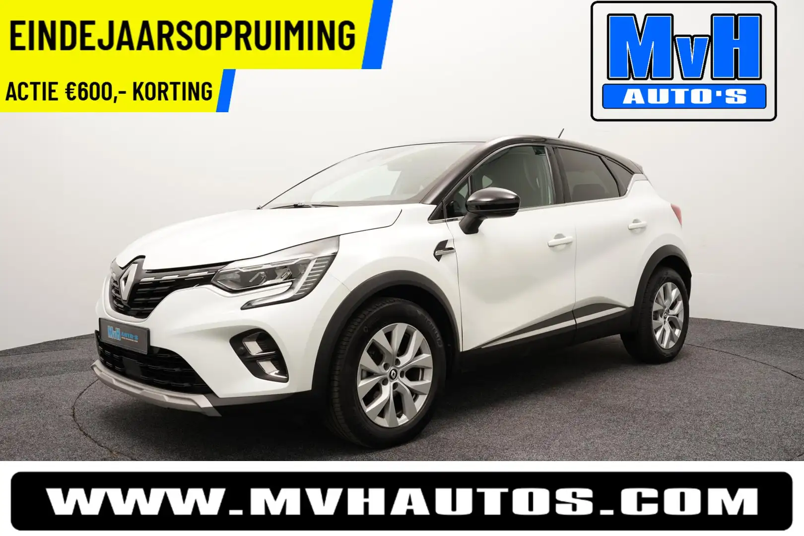 Renault Captur 1.3 TCe 140 Intens|PARELMOER|CAMERA|LED|NAP Blanc - 1