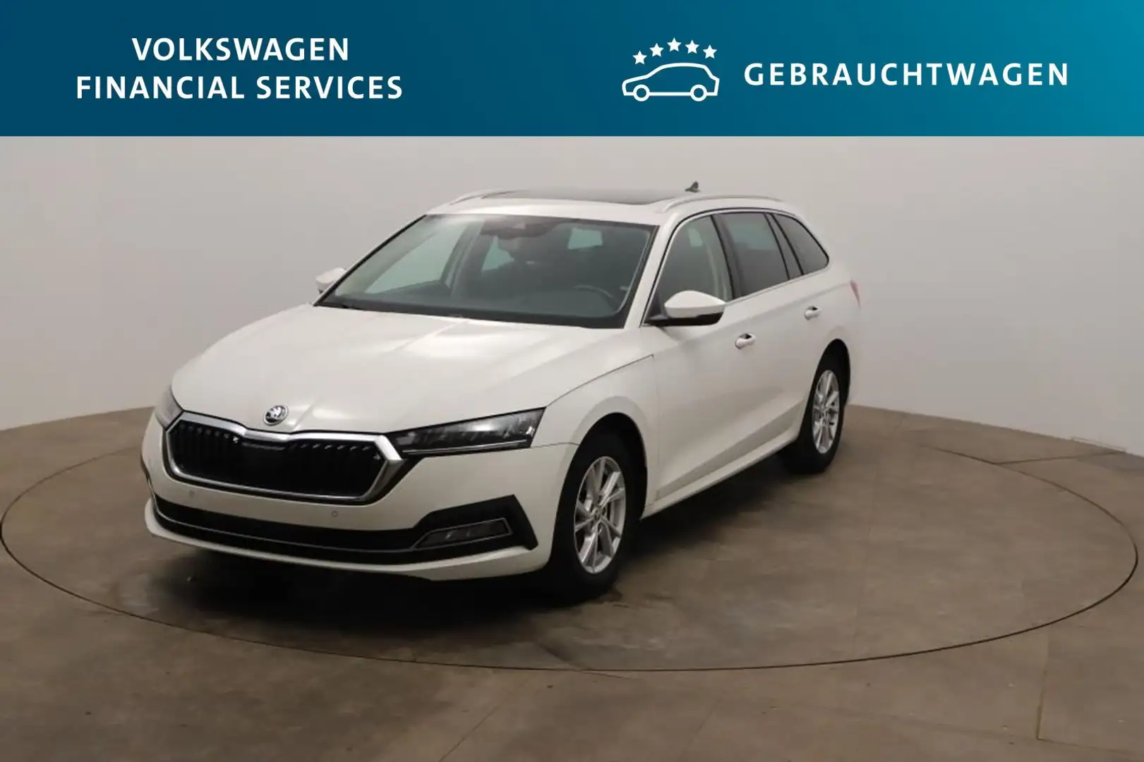 Skoda Octavia Combi Style 2.0 TDI DSG Pano*AHK*PDC*SH White - 1
