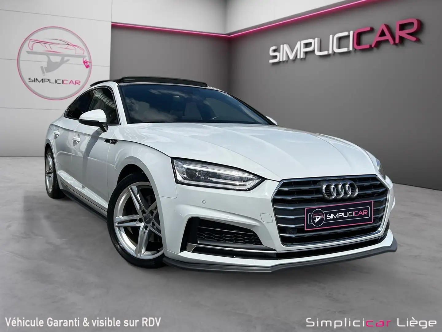 Audi A5 Sportback 2.0 TDi * GARANTIE 12 MOIS* Blanc - 2