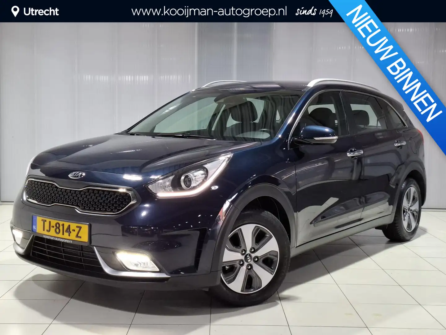 Kia Niro 1.6 GDi Hybrid DynamicLine UNIEK slechts 9.598 km, Blauw - 1