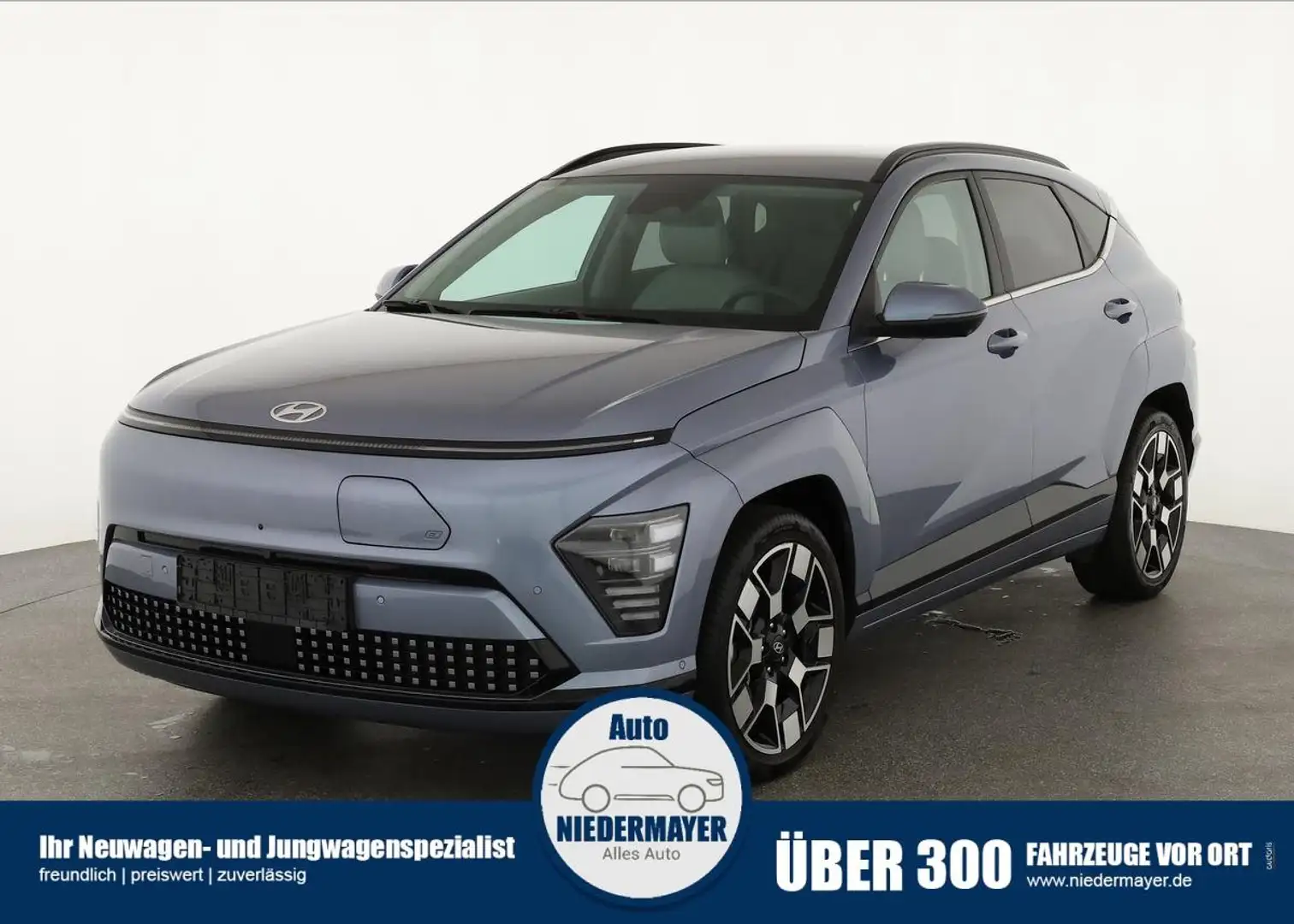 Hyundai KONA EV Edition 65,4 kWh, Leder, Navi, Sound, Kamera, W Blau - 1