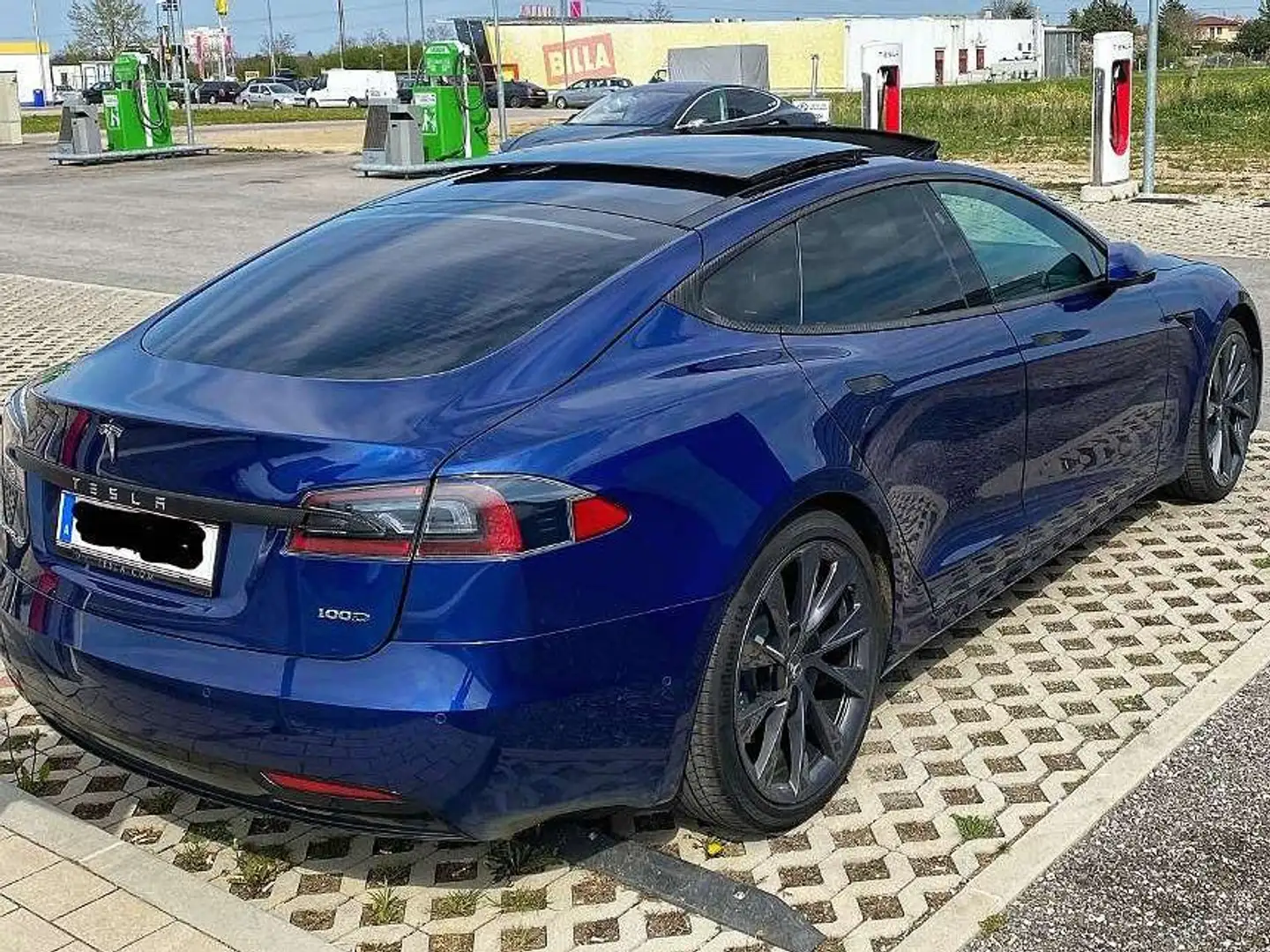 Tesla Model S 100D Long Range Blau - 1