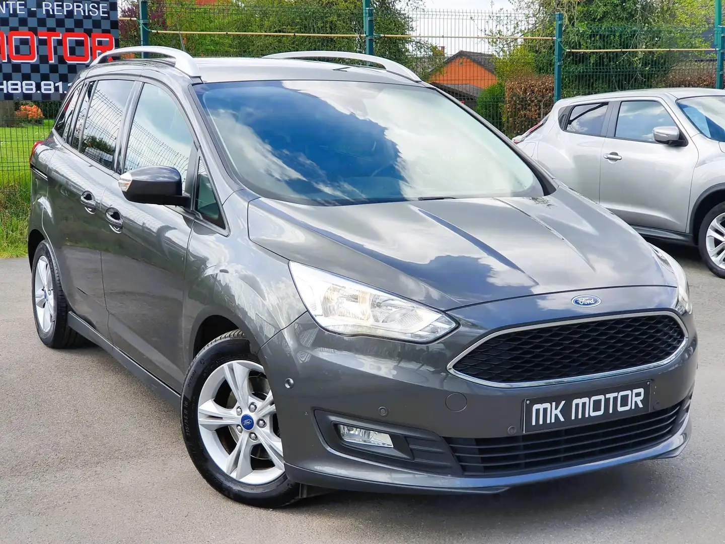 Ford Grand C-Max 🟢1.5 TDCi 120CV / 7 PLACES / GPS / 1ER PROPRIET Gris - 1