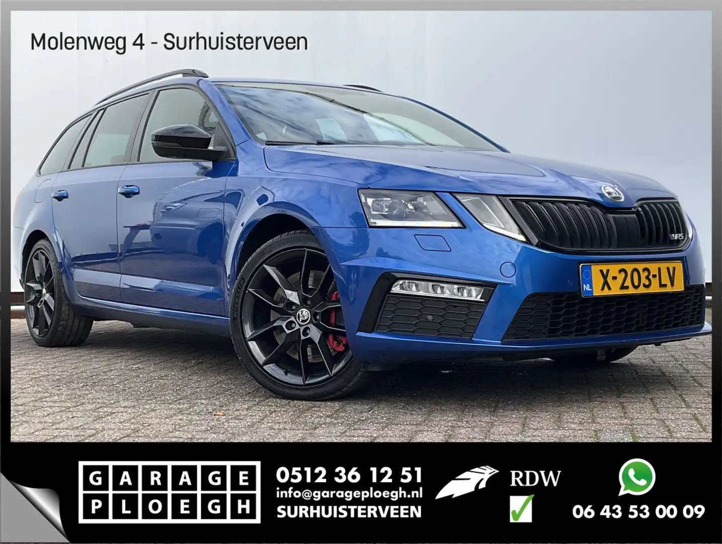 Skoda Octavia Combi 2.0 TSI RS 245PK Sportzetels Nav/Cam Carplay Bleu - 1