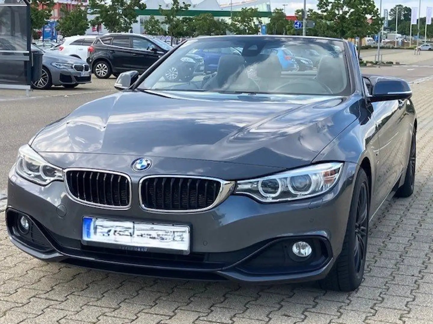 BMW 420 420d Cabrio Aut. Sport Line Grau - 1
