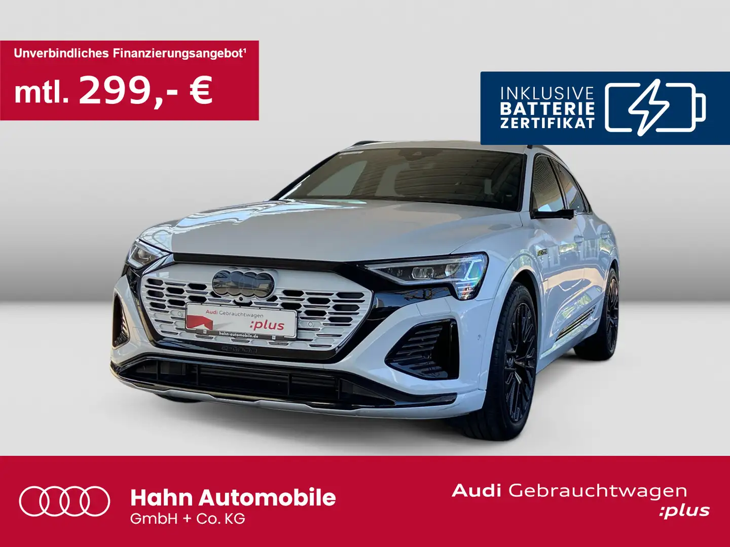 Audi Q8 e-tron Q8 e-tron Sportback 55 qua S-Line S-Trc HUD Virt Weiß - 1