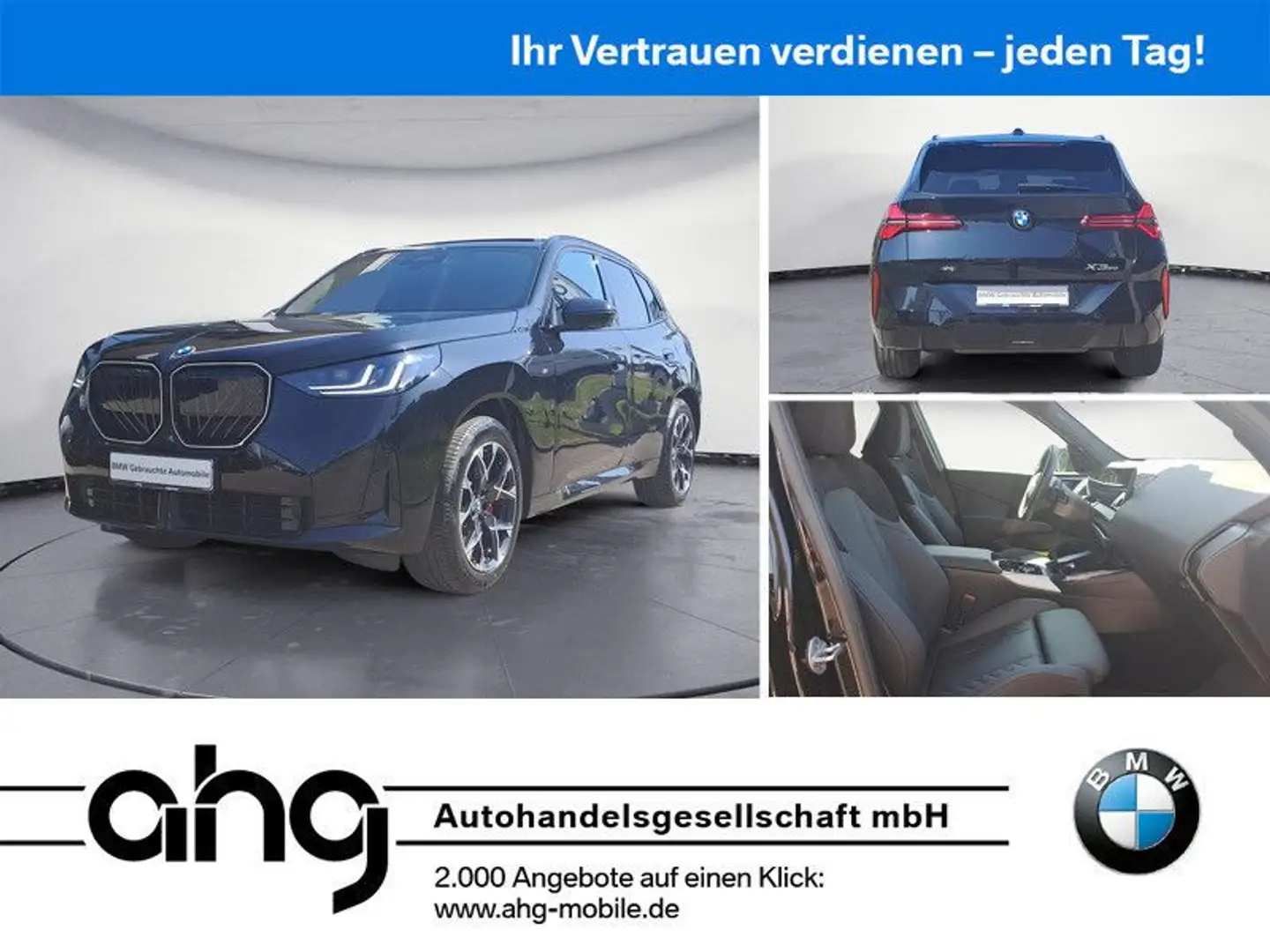 BMW X3 xDrive20i Sportpaket M Sport Pro Navi AHK Har Schwarz - 1