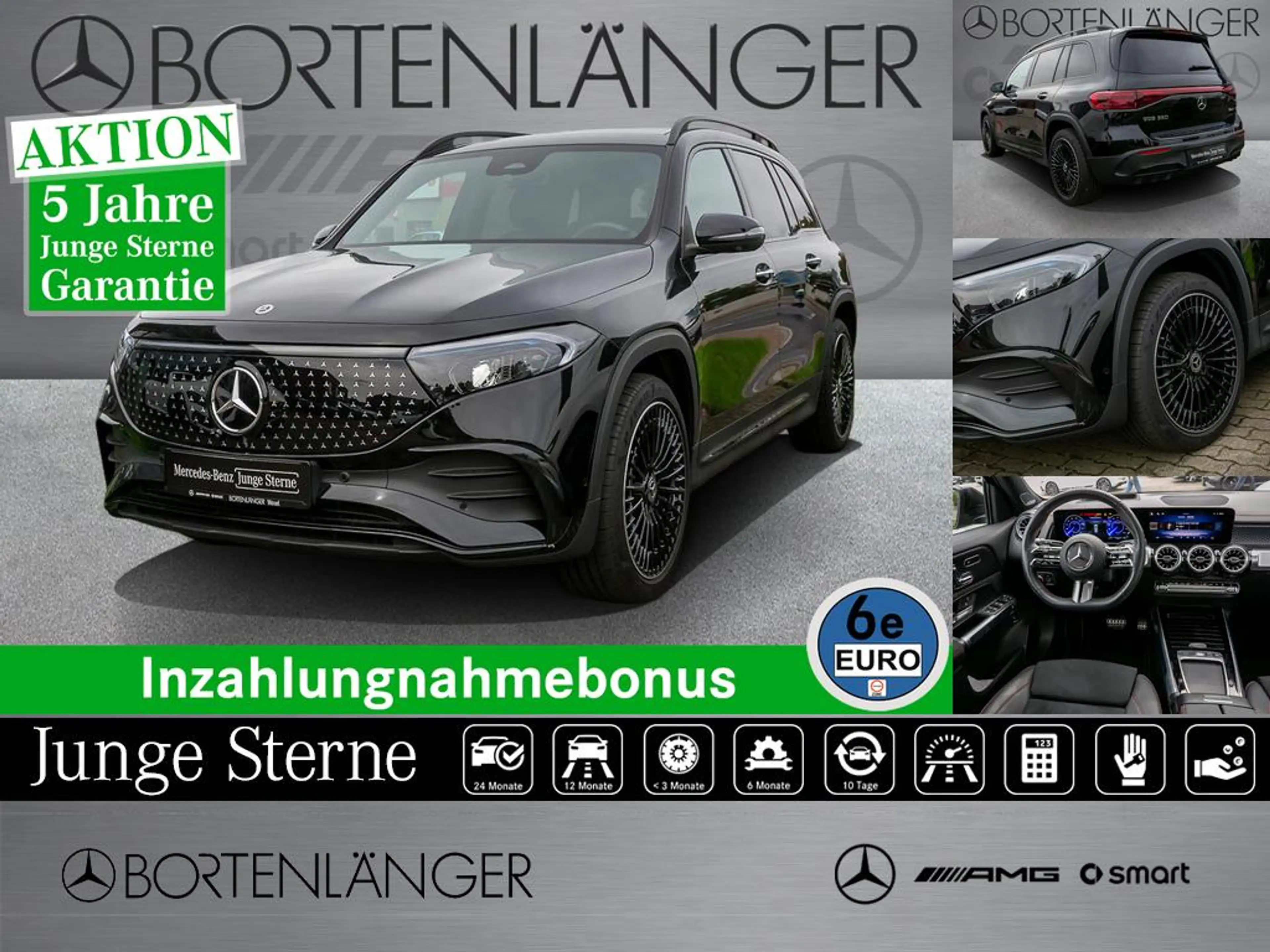 Mercedes-Benz EQB 350 4M AMG Premium Pano 20 Z Night Black Distronic