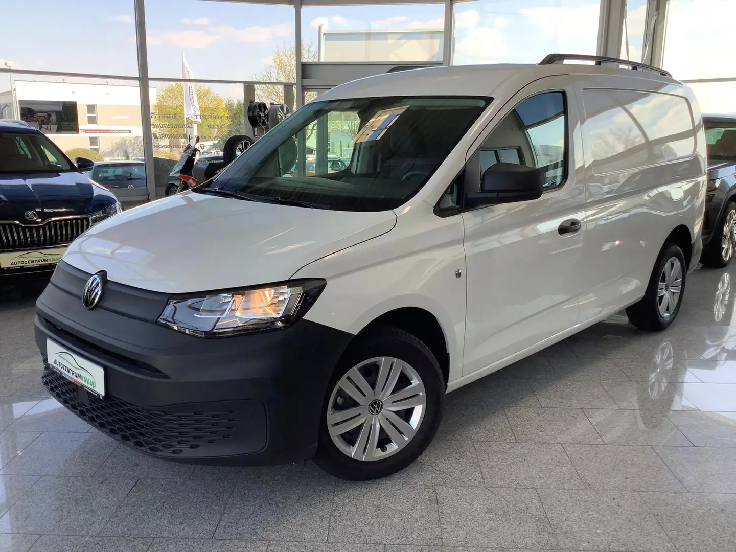 Volkswagen Caddy 2.0TDI EcoProfi Cargo Maxi Kasten Navi R-Kam SHZ Blanc - 1
