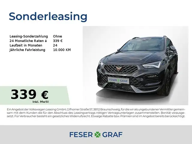 CUPRA Ateca 2.0 TSI 4D DSG 360° Kessy Navi Sitzh.