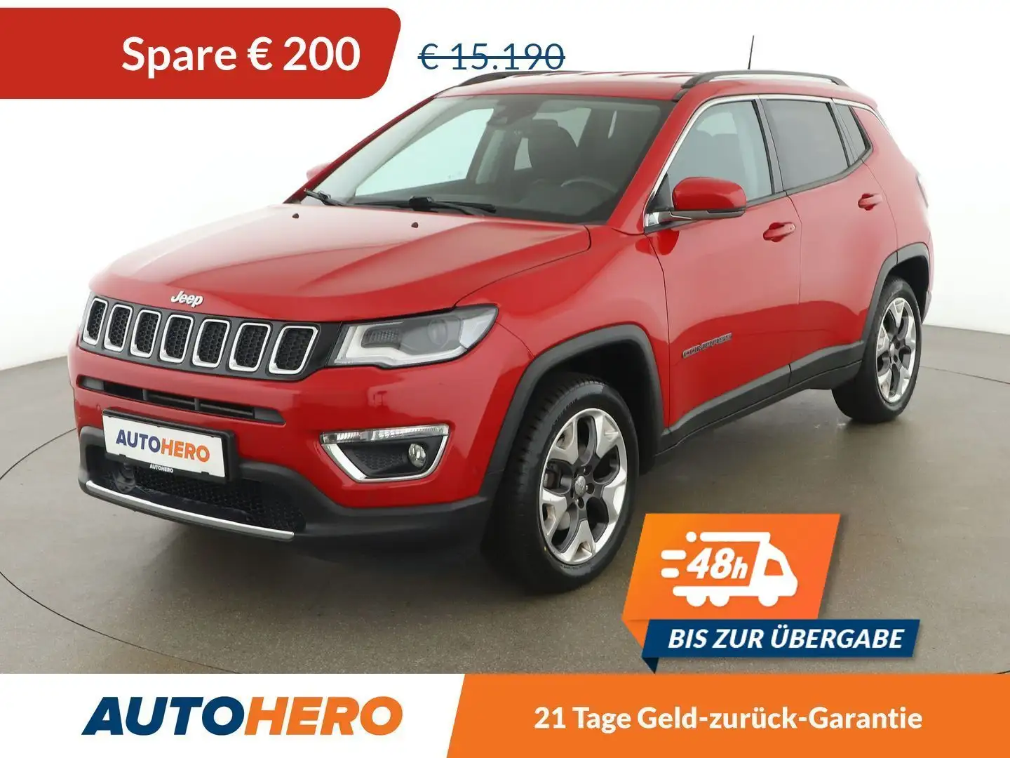 Jeep Compass 1.4 M-Air Limited FWD *TEMPO*CAM*SPUR*TOT* Rot - 1