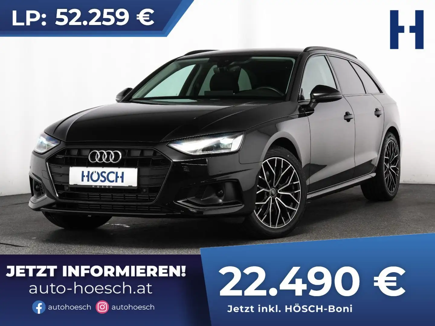 Audi A4 Avant 35 TFSI Adv. BLACK MMI LED PRIVACY -57% Schwarz - 1
