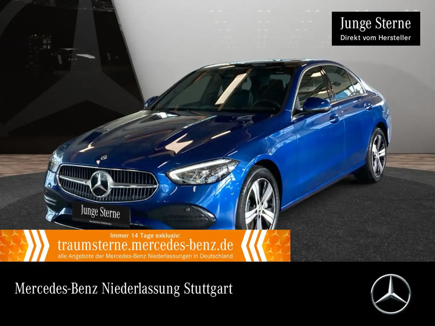 Mercedes-Benz C 300 e AVANTG+PANO+LED+KAMERA+TOTW+KEYLESS+9G Blau - 1