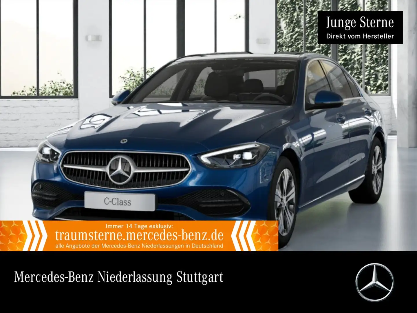 Mercedes-Benz C 300 e AVANTG+PANO+LED+KAMERA+TOTW+KEYLESS+9G Blau - 1