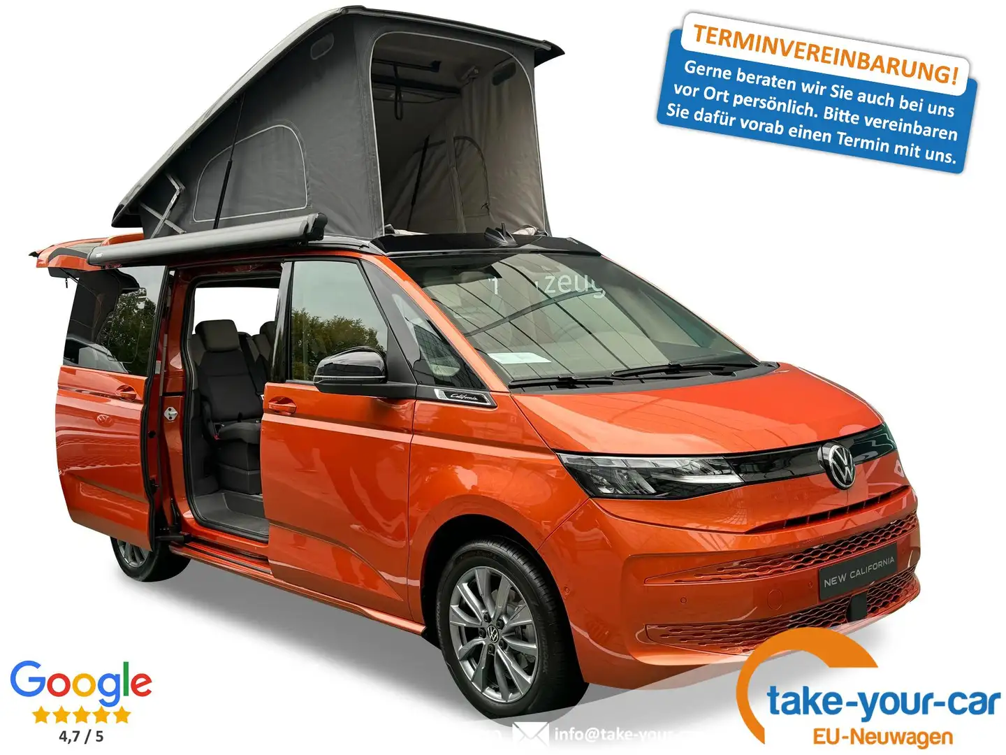Volkswagen T7 California Beach Tour LED+KLIMA+PDC+5 SITZER+AUFSTELLDACH ... - 1
