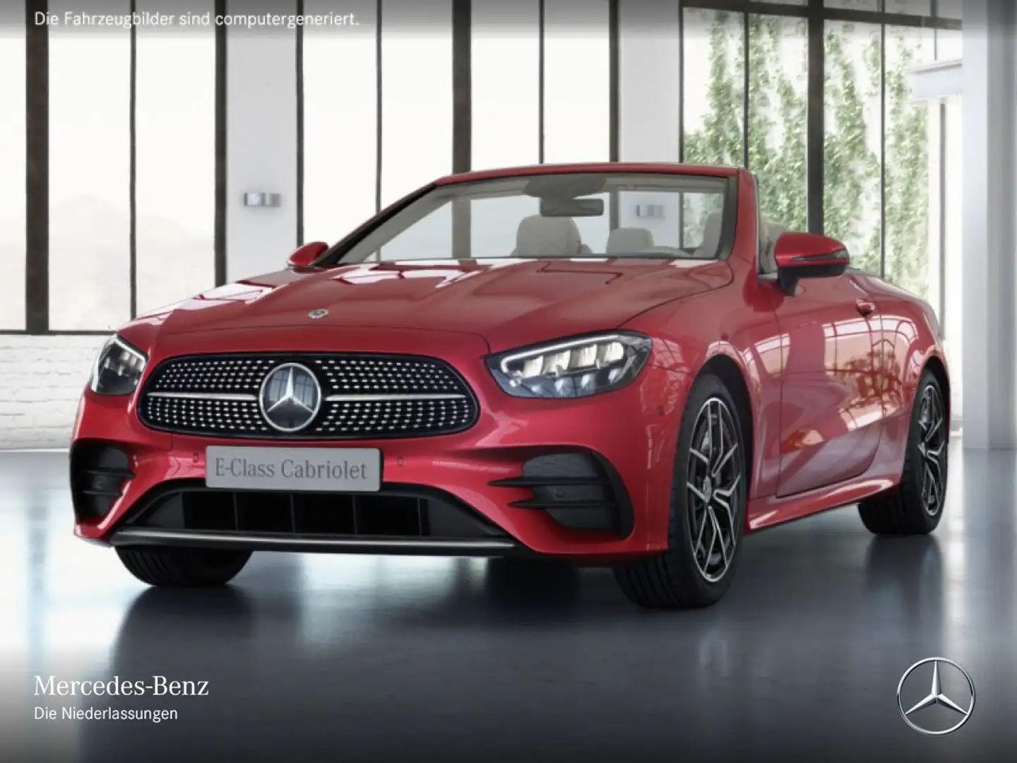 Mercedes-Benz E 450 Cabrio 4M AMG+LED+STHZG+FAHRASS+KAMERA+19" Rot - 2