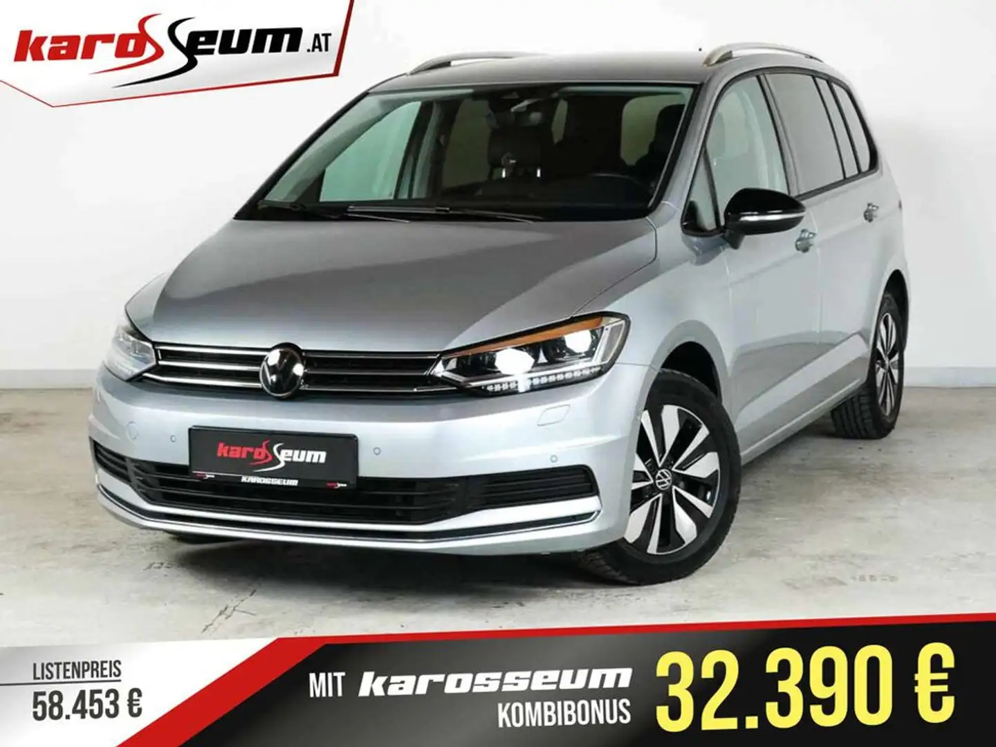 Volkswagen Touran Comfortline Aut. | FAMILIENKOMFORT | 7Sitze Silber - 1