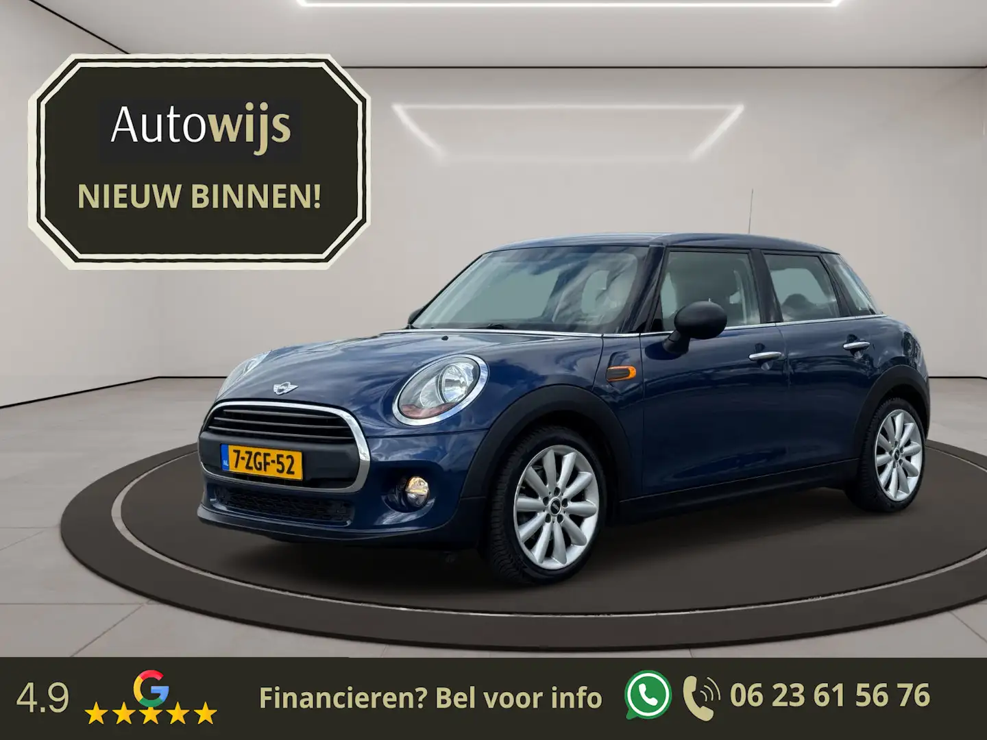 MINI One Mini 1.2 Salt Business|5-DEU|NL AUT|Navi|Goed Onde Blauw - 1