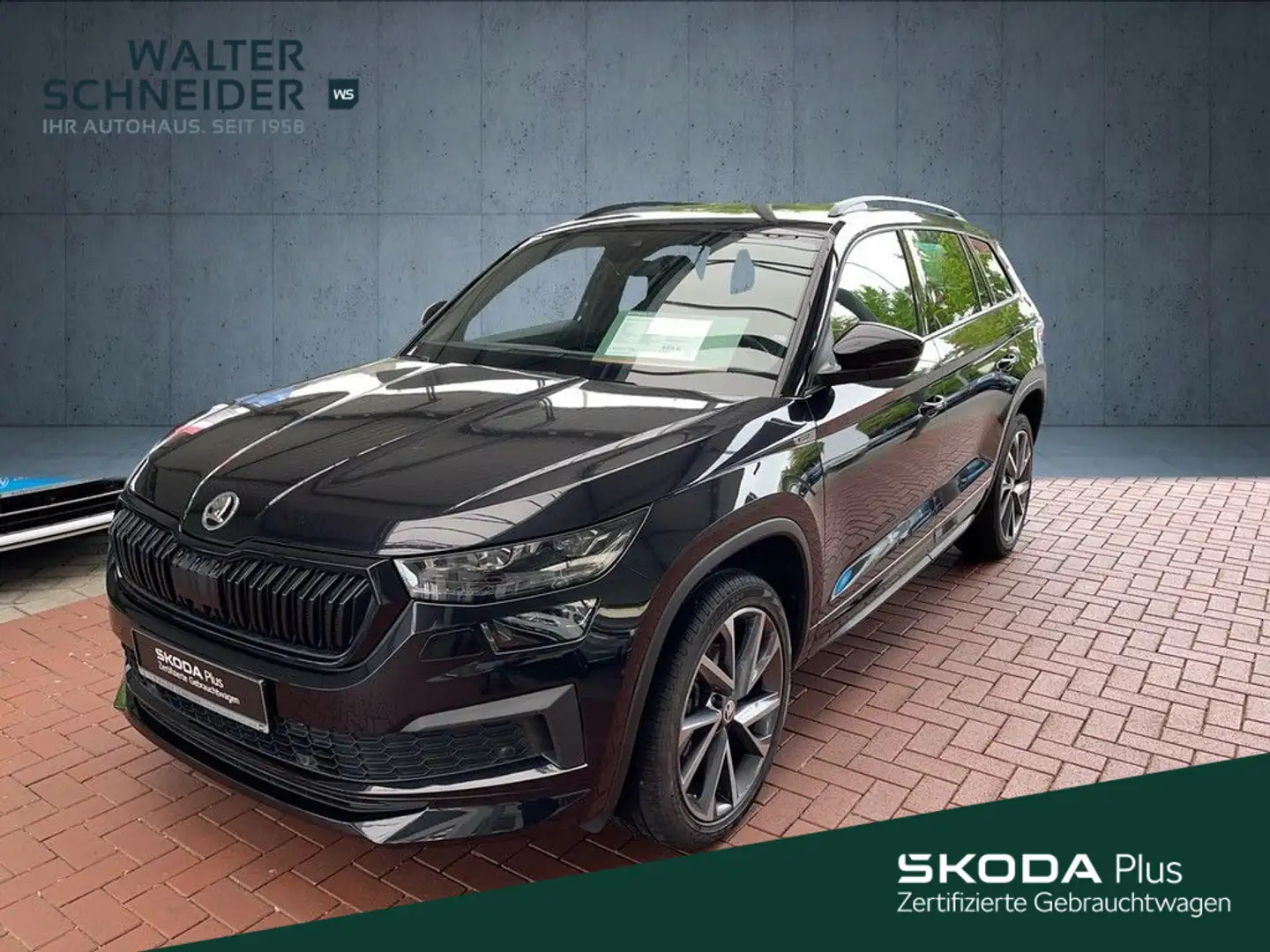 Skoda Kodiaq 2.0 TDI DSG Sportline Navi Matrix-LED AHK Schwarz - 1