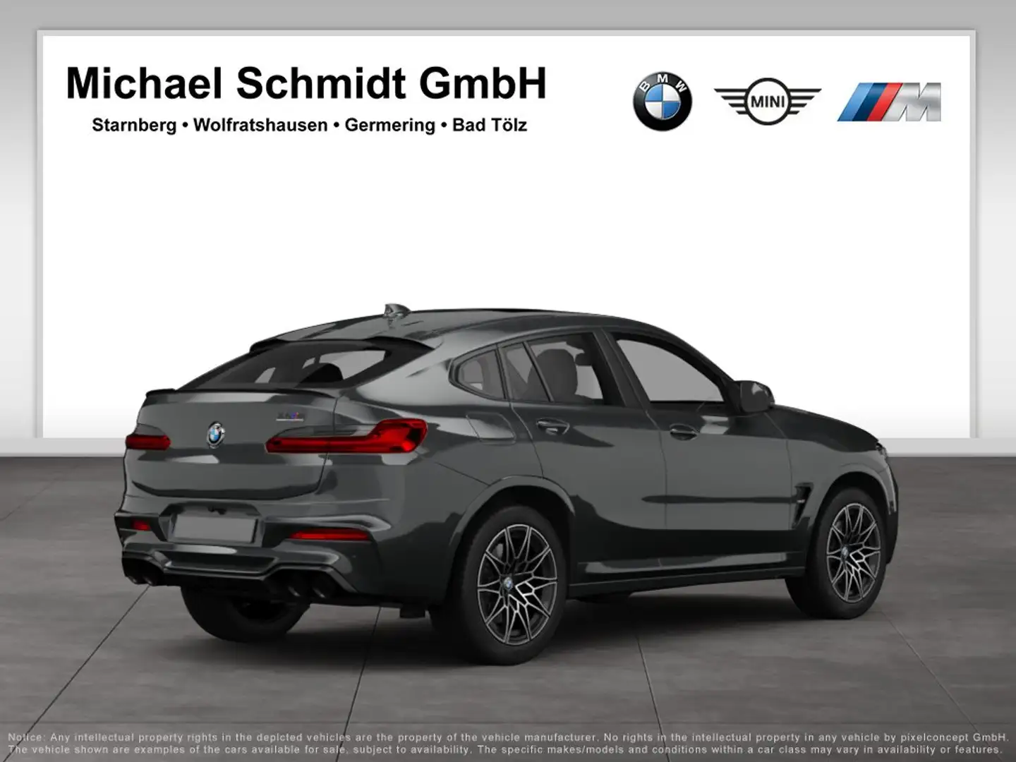 BMW X4 M M Competition*H&K*Pano*LED*Komfortzg.*Head-Up*DAB* Сірий - 2