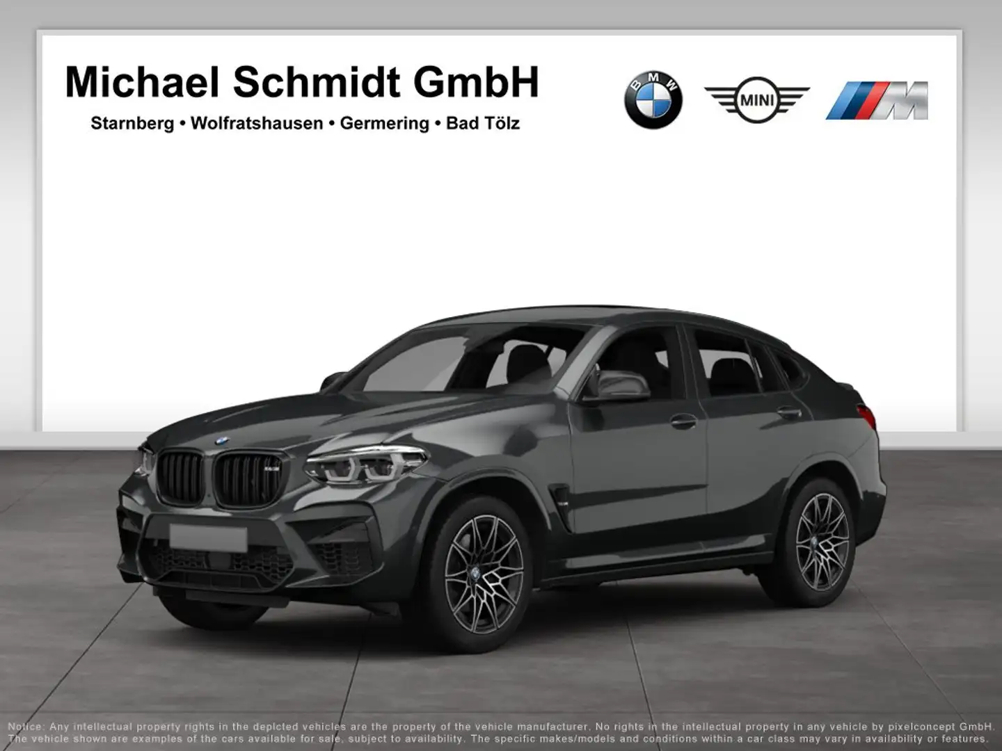 BMW X4 M M Competition*H&K*Pano*LED*Komfortzg.*Head-Up*DAB* Сірий - 1