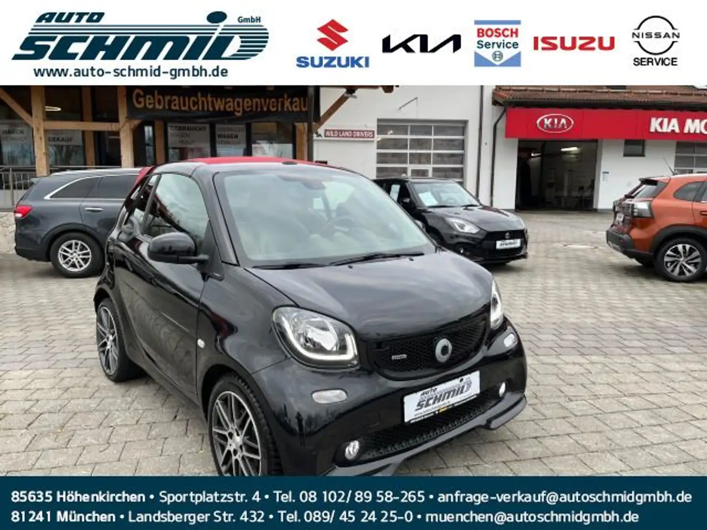 smart forTwo FORTWO Cabrio Brabus Exclusive|LED|SHZ|JBL|AMBIE Schwarz - 1
