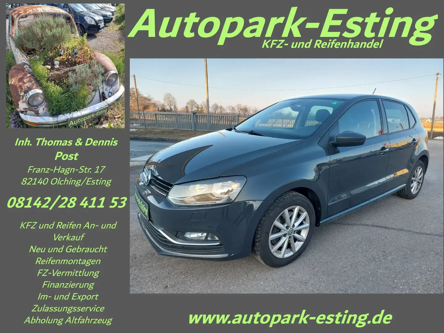 Volkswagen Polo Lounge BMT/Start-Stopp KlimaautShzTempPdc Gris - 1
