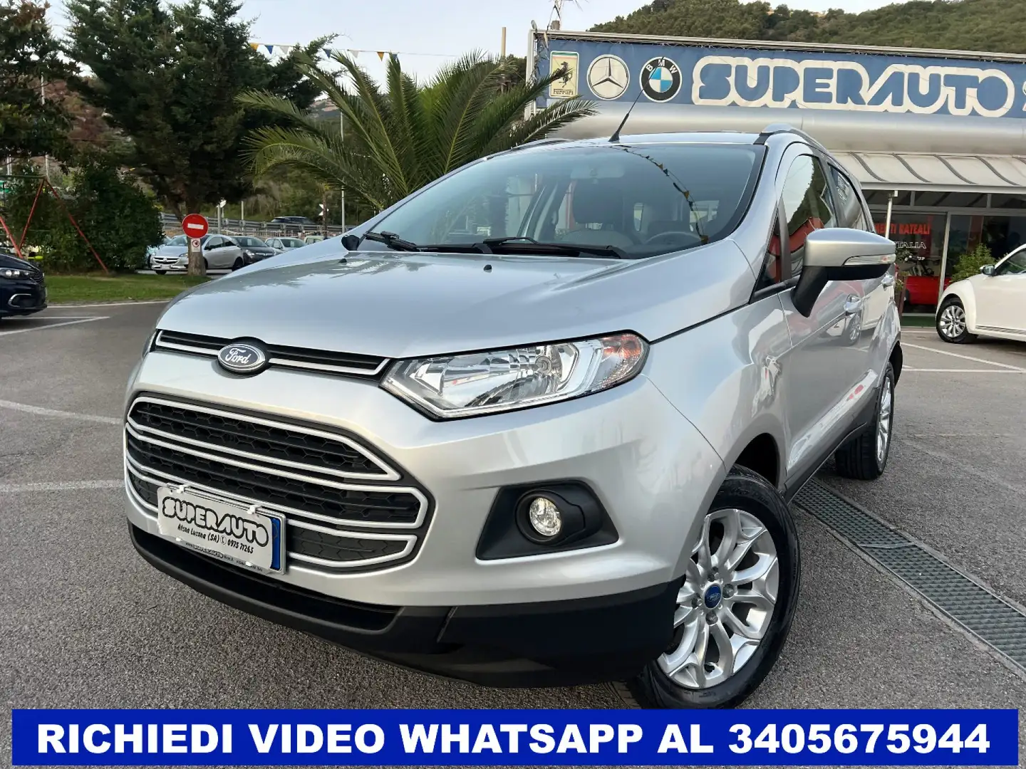 Ford EcoSport 1.5 TDCi 90 CV Titanium Argento - 2