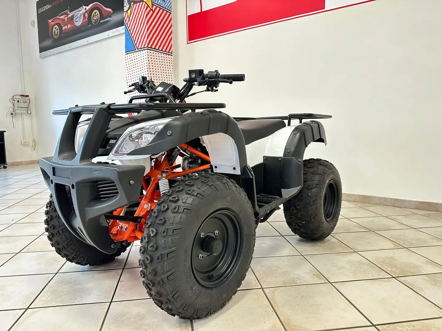 Kayo QUAD BULL 4T 150cc CON GANCIO TRAINO Blanco - 2