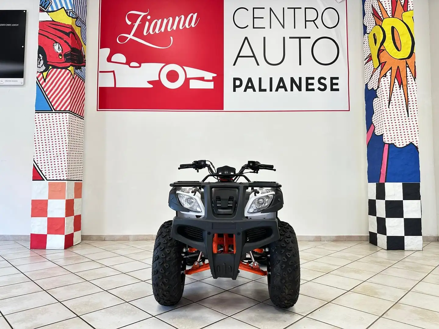 Kayo QUAD BULL 4T 150cc CON GANCIO TRAINO Blanco - 1