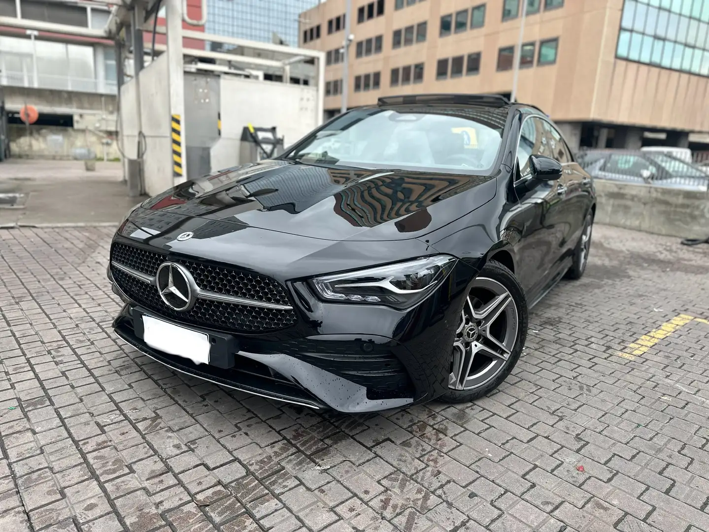 Mercedes-Benz CLA 180 Coupe AMG Line Advanced Plus TETTO CRUISE ADATTIVO Nero - 1