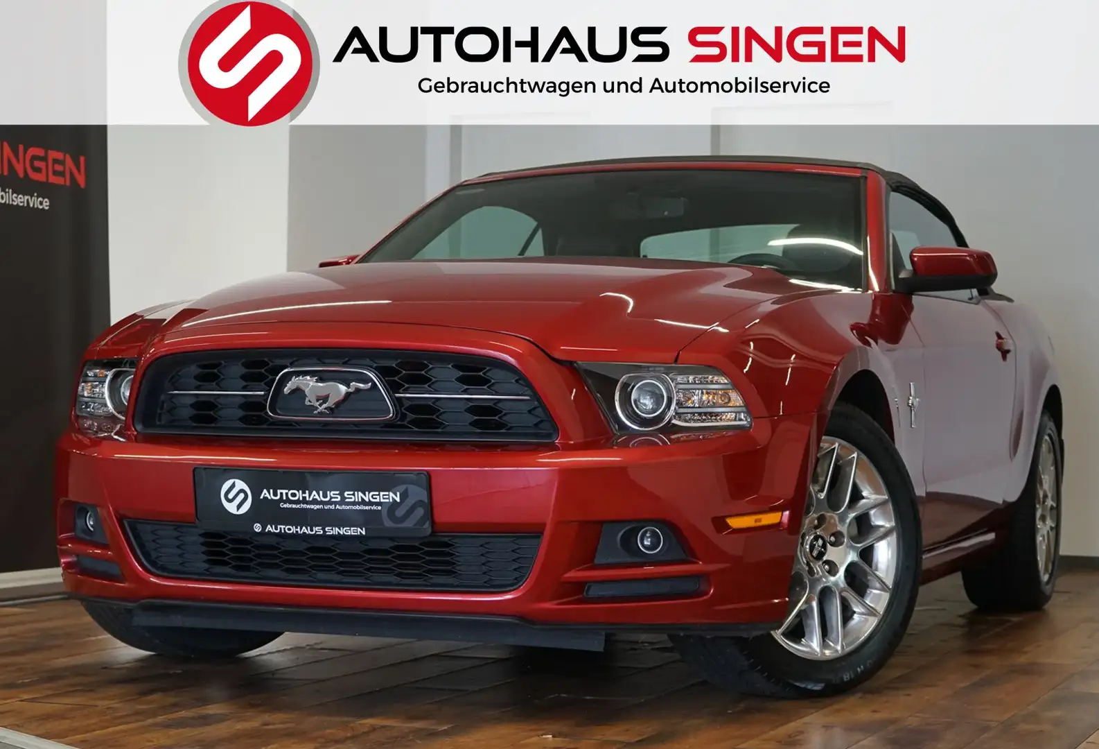 Ford Mustang 3.7 V6 Convertible|BI-XENON|AUTOMATIK|LEDER Rot - 1