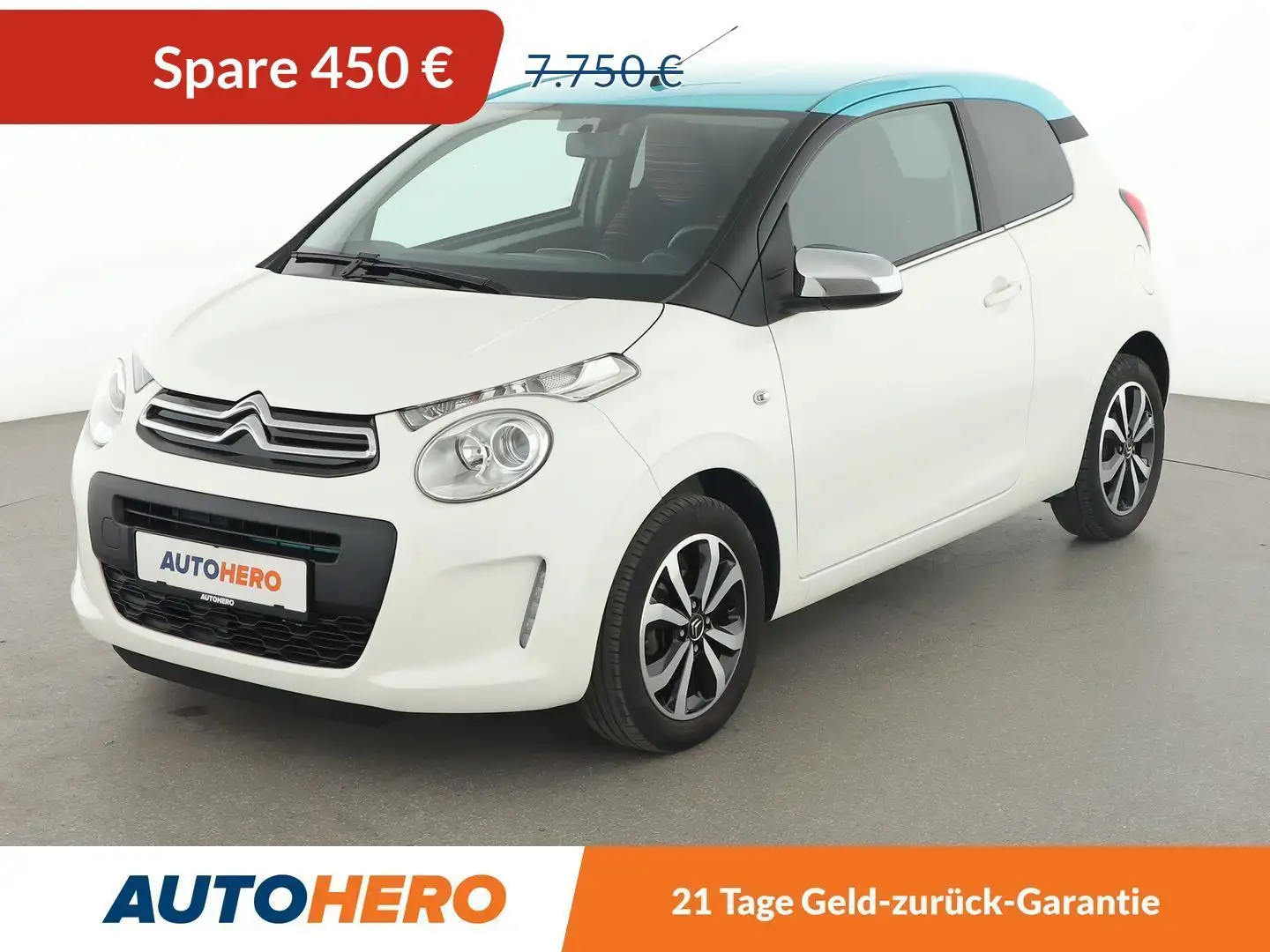 Citroen C1 1.0 VTi Feel*KAMERA*KLIMA*LIMITER*1.HAND* Weiß - 1