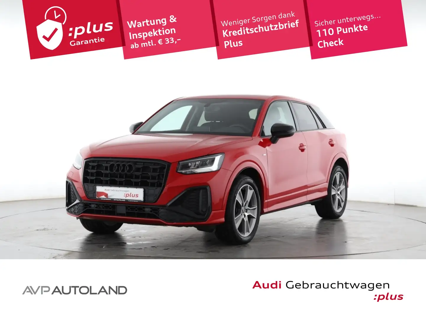 Audi Q2 30 TFSI S line | Optikpaket schwarz | DAB | Rood - 1