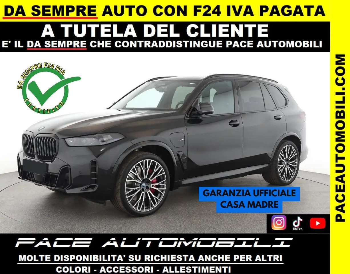 BMW X5 50e PLUG-IN M SPORT MSPORT LED 22" TETTO BLACK XD