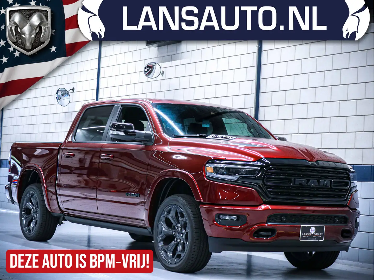 Dodge RAM 1500 Crew Cab Limited Night Edition 12" | Luchtver Piros - 1