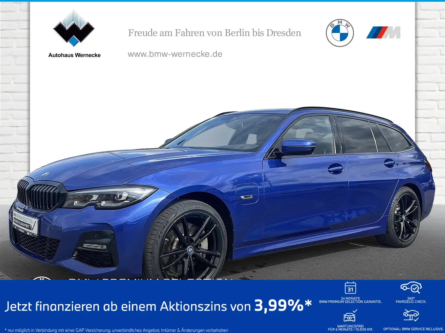 BMW 330 e xDrive Touring M Sport HiFi DAB LED WLAN Bleu - 1