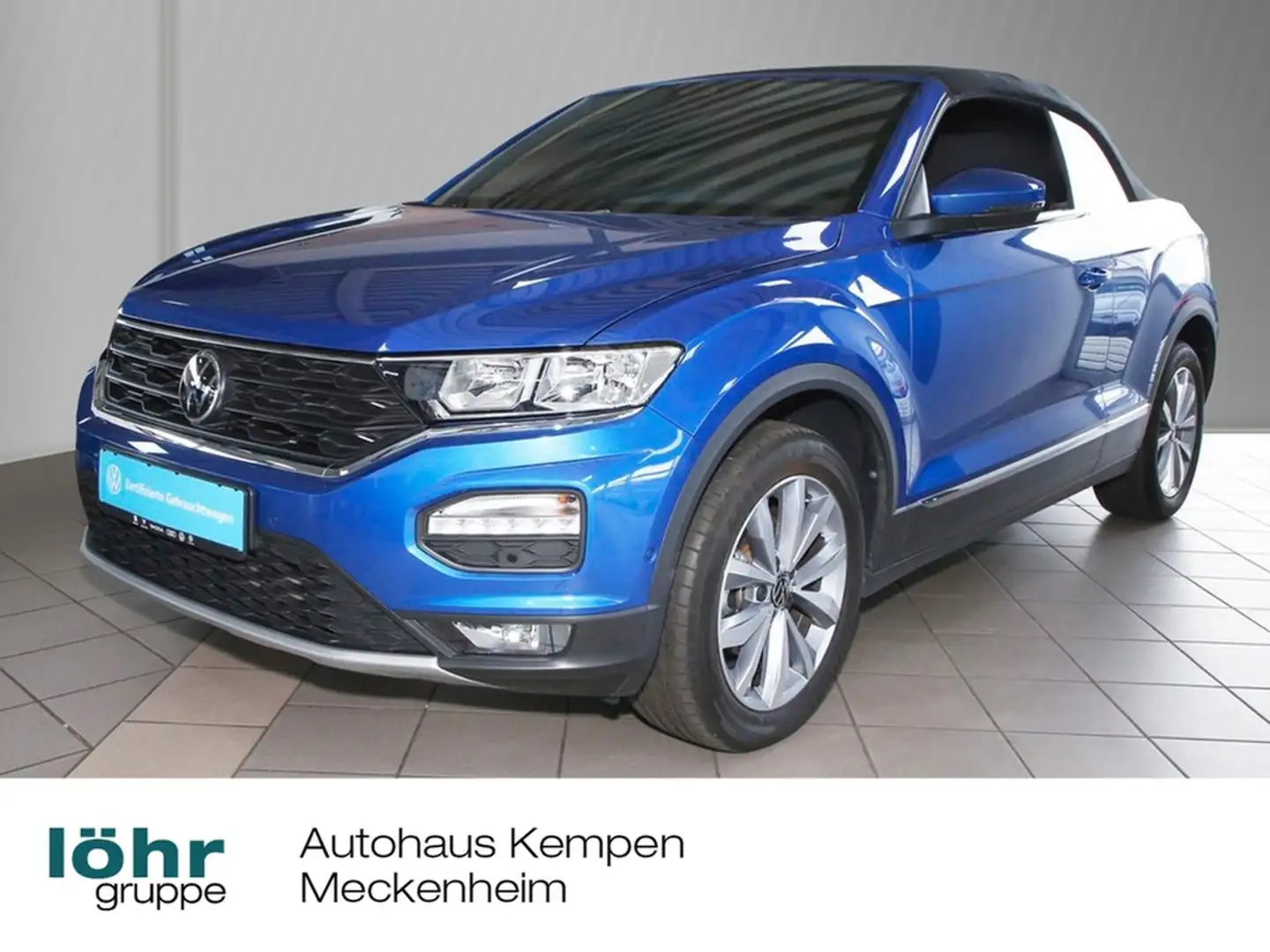 Volkswagen T-Roc Cabriolet 1.0 TSI Style 17" Navi ACC RFK+PDC SHZ Blau - 1