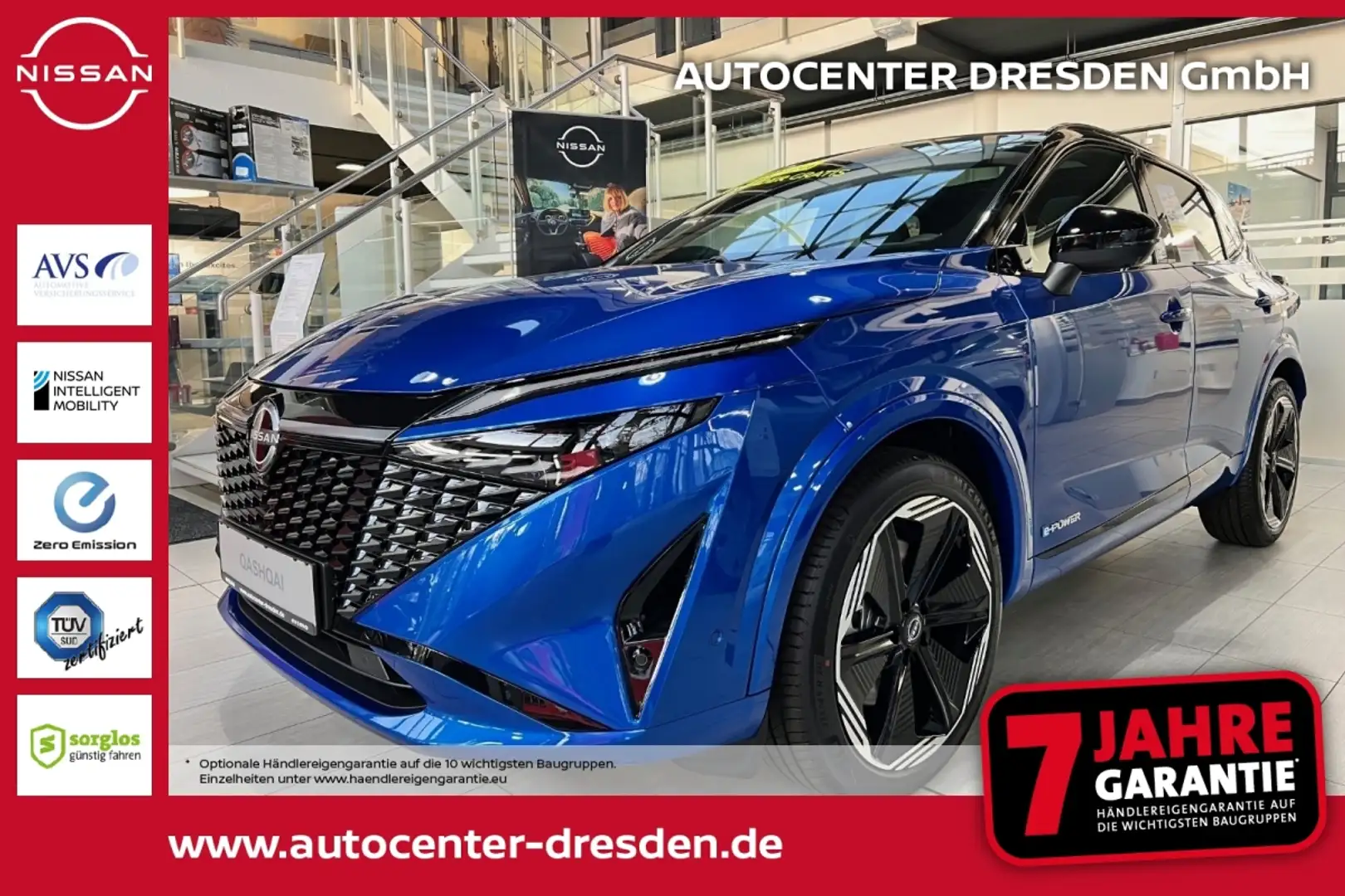 Nissan Qashqai 1.5VC-T e-POWER N-Design BOSE PANO KAM Bleu - 1