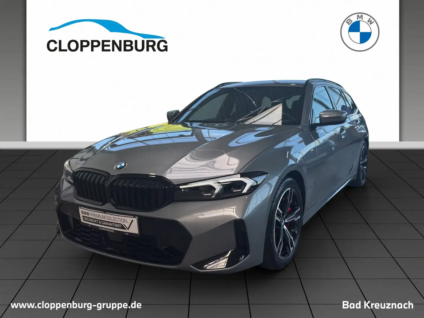 BMW 320 i Touring M Sportpaket Head-Up+AHK+Navi+360° Grau - 1