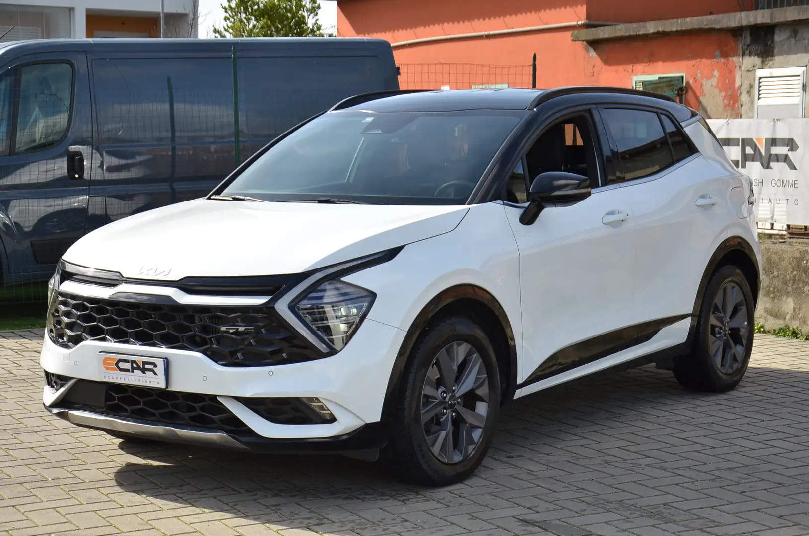 Kia Sportage Sportage 1.6 tgdi hev GT-line auto Weiß - 1