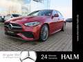 Mercedes-Benz C 200 AMG Line Premium Fahrass-Paket AHK 19 Zoll Rot - thumbnail 1