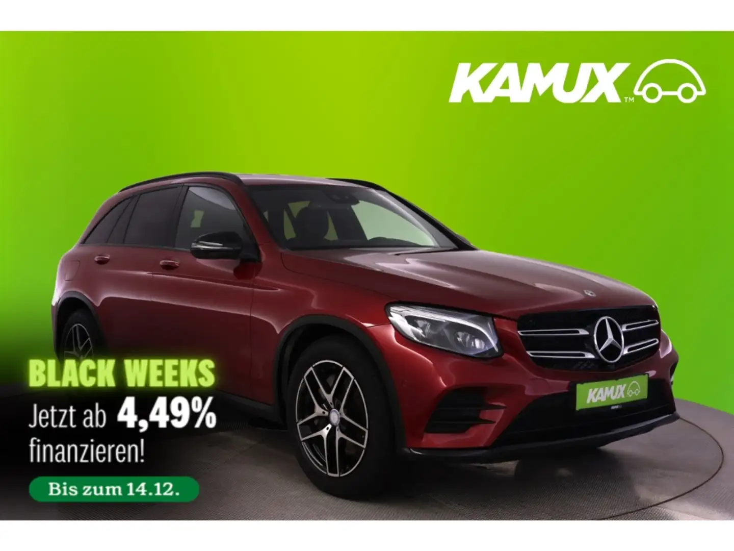 Mercedes-Benz GLC 350 d 4M 9G-tronic AMG Line+LED+KAMERA+AHK Rouge - 1