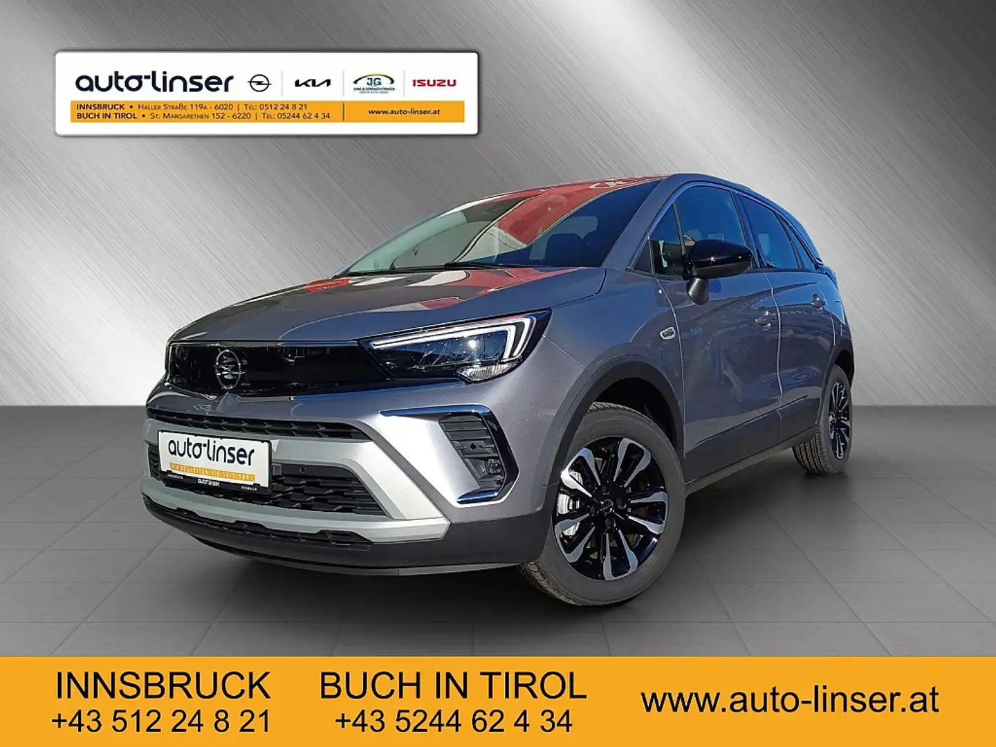 Opel Crossland 1,2 Turbo Elegance Gris - 1